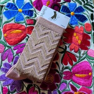 MeMoi Zigzag Patterned Crew Socks